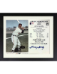 Larry Doby signed Cleveland MLB Licensed Hall of Fame Induction July 26, 1998 8x10 Photo/Card Custom Framing- COA/Ticket (HOF)