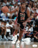 Magic Johnson signed Team USA Olympic Dream Team 8X10 Photo- JSA Hologram (navy jersey dribble)
