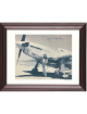 James "Jim" Brooks signed WWII B&W 8x10 Photo Custom Framing- JSA- P-51 Mustang Ace Pilot/13 Kills