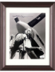 Herschel "Herky" Green signed WWII 8x10 Photo Custom Framing- JSA #SS17740- Air Force Flying Ace Pilot