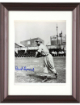 Buck Leonard signed Homestead Grays Negro League Vintage B&W 8x10 Photo minor dings Custom Framing- COA