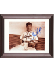 Enos Slaughter signed St. Louis Cardinals MLB 8x10 Photo minor dings Custom Framing- COA (HOF)