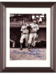 Warren Spahn & Johnny Sain dual signed Boston Braves 8x10 Photo Pray For Rain Custom Framing- Tuff Stuff COA