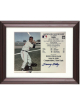 Larry Doby signed Cleveland MLB Licensed Hall of Fame Induction July 26, 1998 8x10 Photo/Card Custom Framing- COA/Ticket (HOF)