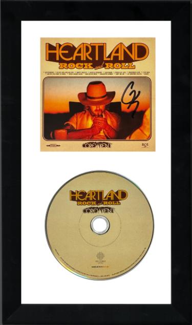 Corey Kent signed 2026 Heartland Rock & Roll Insert Album Cover/CD 6.5x12 Custom Framing- COA/Country Pop Music