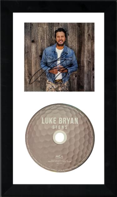 Luke Bryan signed 2026 SIGNS MCA Records 4.75x4.75 Art Insert/Booklet/CD 6.5x12 Custom Framing- COA (Golf Edition) Country/Pop Music