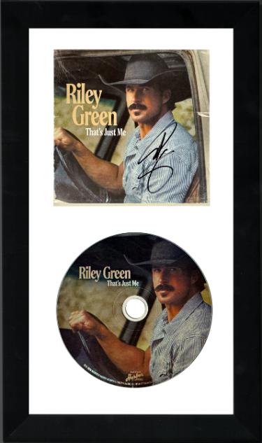 Riley Green signed 2026 That's Just Me CD Album Cover Booklet w/ CD 6.5x12 Custom Framing� COA