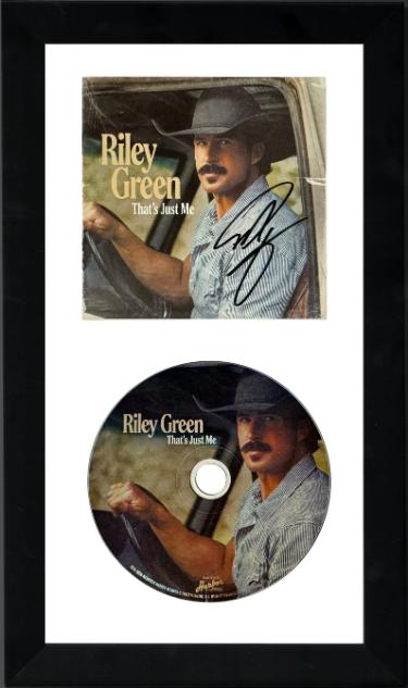 Riley Green signed 2026 That's Just Me CD Album Cover Booklet w/ CD 6.5x12 Custom Framing� COA
