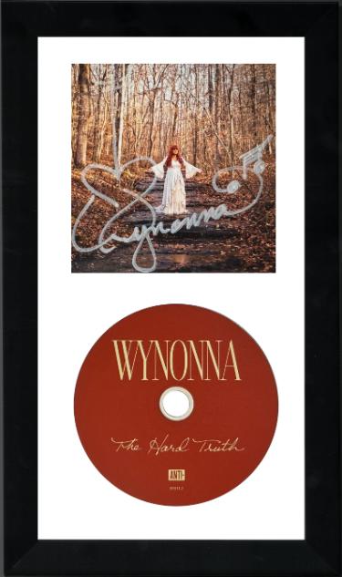 Wynonna Judd signed 2026 The Hard Truth 4.75x4.75 Art Card Insert/CD 6.5x12 Custom Framing- COA